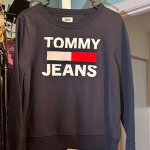 Tommy Hilfiger Navy Sweatshirt with Logo